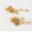 Metal Style 3D Flower Earrings Personalized Exaggerated Geometric Earrings Punk Hip Hop Style Symmetric Earrings
