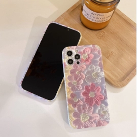 Oil Painting Pink Flower Suitable for iPhone 13pro max Apple 12 Phone Case 11 Hanfeng xs/xr Silicone Liquid 14