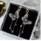 Butterfly Earrings Korean Temperament Long Style Tassel Pendant Earrings Exaggerate Personality Versatile Earrings Earstuds Female