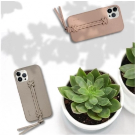 Suitable for iPhone 13/14 phone case ins style Apple 11 phone leather case simple pull cord