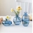 New transparent glass vase, 3-piece set, tabletop vase, water culture, flower ware, handicrafts, home furnishings