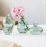New transparent glass vase, 3-piece set, tabletop vase, water culture, flower ware, handicrafts, home furnishings