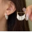 Small crowd design High grade tassel skirt earrings Women's new fashion temperament Celebrity round face exquisite earrings